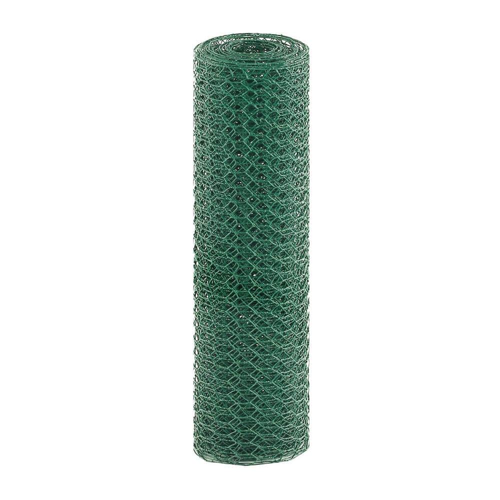17 in. x 17 ft. Chicken Wire Fencing Mesh, 0.6 in. Hexagonal Galvanized Har
