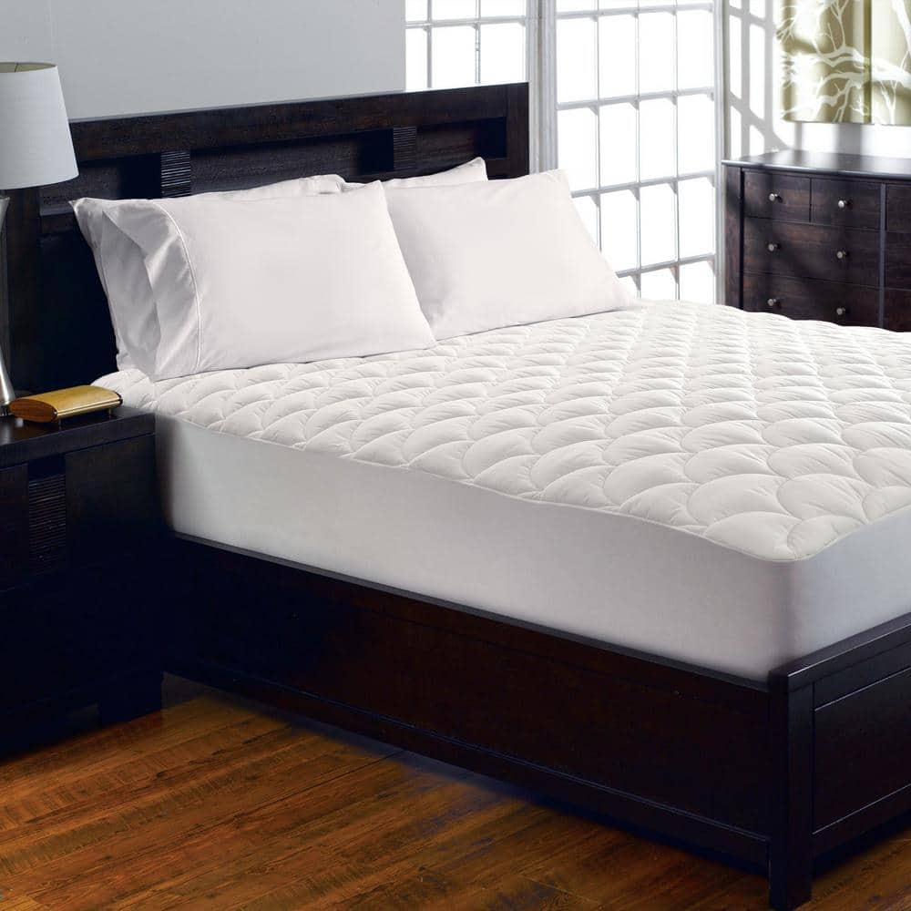 Queen Quilted Down Alternative Hypoallergenic Waterproof Mattress Pad  MattressPad-Queen - The Home Depot