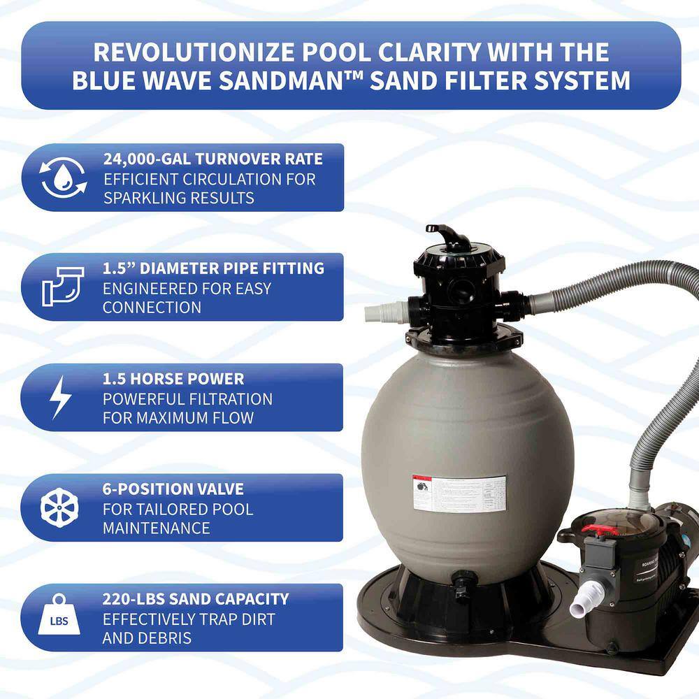 Belize 33' x 18' x 52" Oval Steel Above-Ground Pool with Pump and Filter