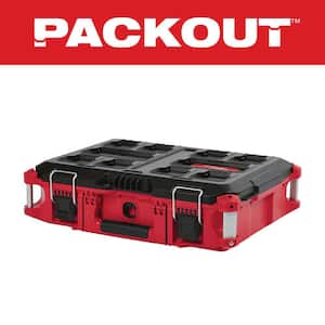 PACKOUT 22 in. Medium Red Tool Box with 75 lbs. Weight Capacity