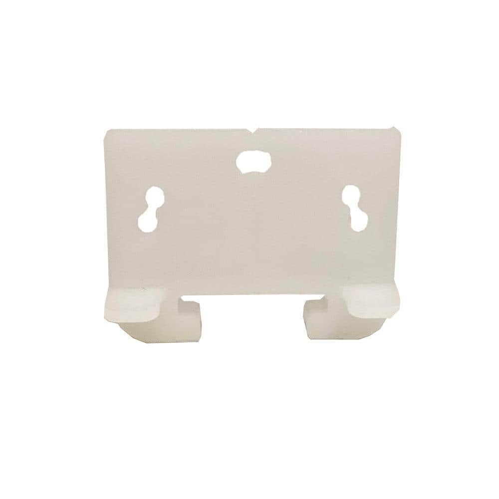 1-5/16 in. White Plastic Drawer Track Guide (2-Pack)