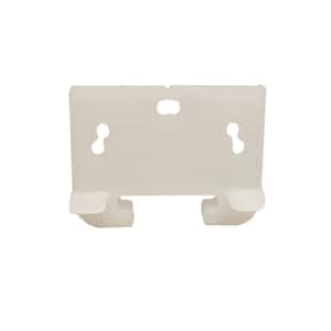 1-5/16 in. White Plastic Drawer Track Guide (2-Pack)