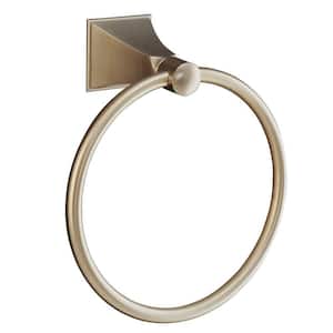Memoirs Wall Mounted Towel Ring in Vibrant Brushed Bronze