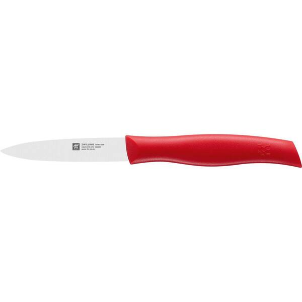 TWIN Grip 3.5 in. Stainless Steel Partial Tang Paring Knife - Red