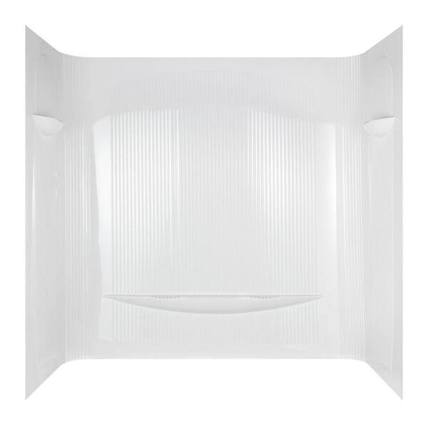 Unbranded Uni-Wrap One Piece Bathtub Wall Set in White