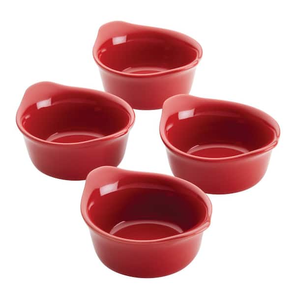 Rachael Ray 4-Piece Red Ceramics Bakeware Set 48174 - The Home Depot