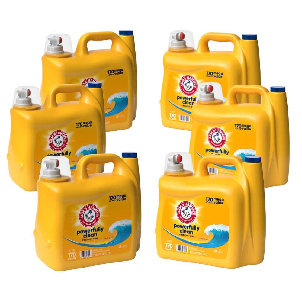 Clean Burst Dual HE Liquid Laundry Detergent ,170-Loads,170 fl.oz., 6-Pack