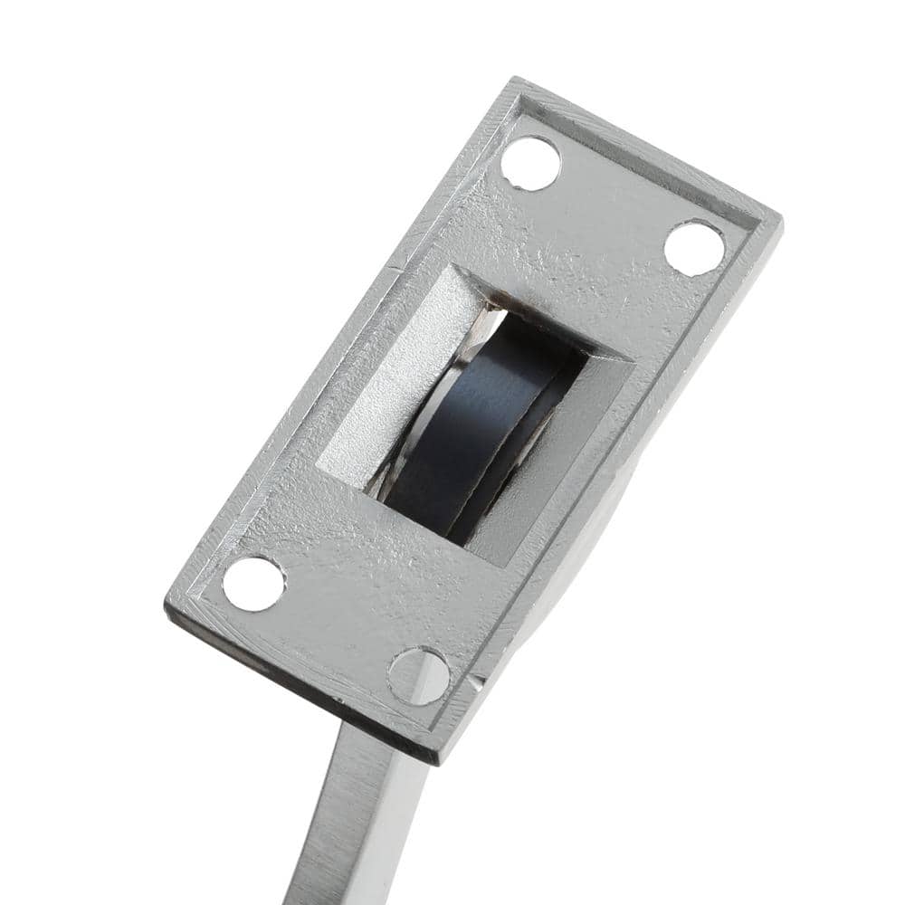 Chrome Heavy Duty Kick Down Door Holder with Rubber Tip