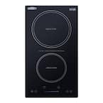 Summit Appliance 12 in. Electric Induction Cooktop in Black with 2 ...