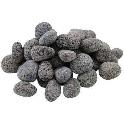 21.6 cu. ft. 1 in. to 2 in. 1620 lbs. Black Lava Pebbles