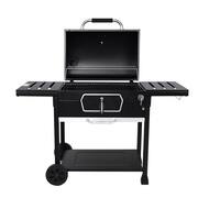 Deluxe 30 in. Charcoal Grill, BBQ Smoker Picnic Camping Patio Backyard Cooking, Black