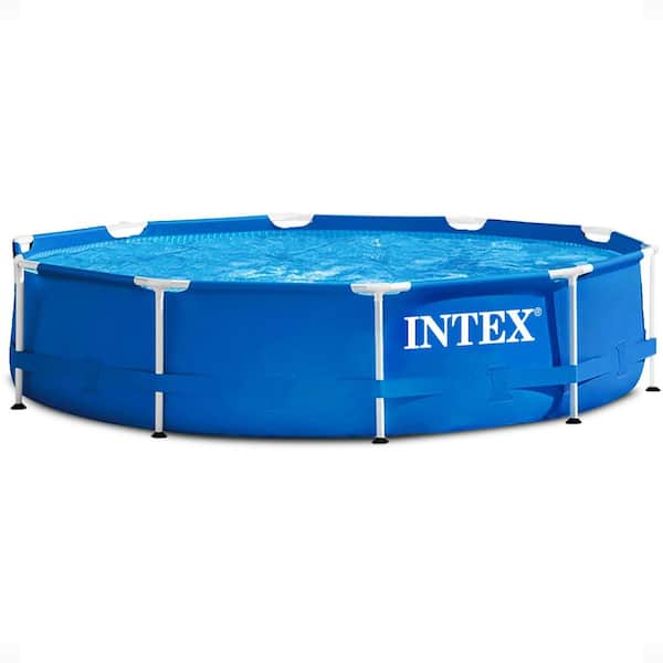 10 ft. x 30 in. Round 120 in. Above Ground Round Steel Frame Swimming Pool, (Pump Not Included)