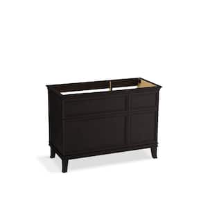 Artifacts 48 in. x 21.89 in. D x 34.49 in. H Bath Vanity Cabinet without Top in Carbon Oak