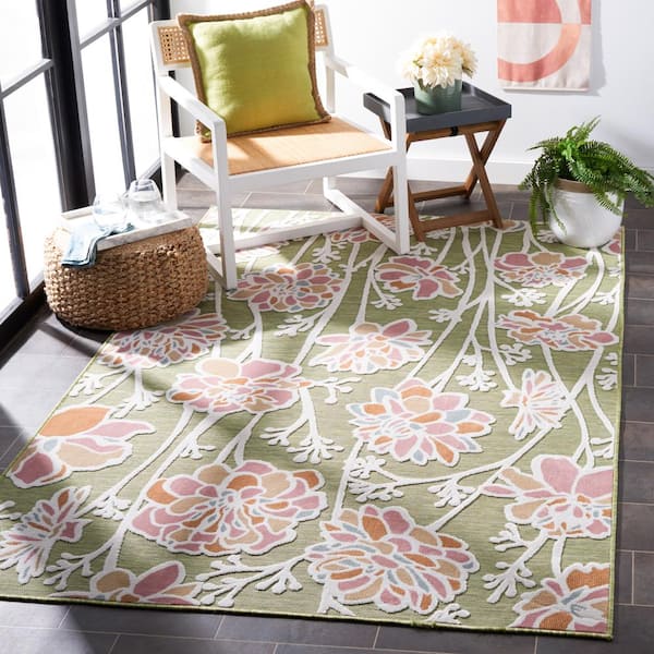 SAFAVIEH Cabana Mintje Indoor/ Outdoor Waterproof Transitional Rug