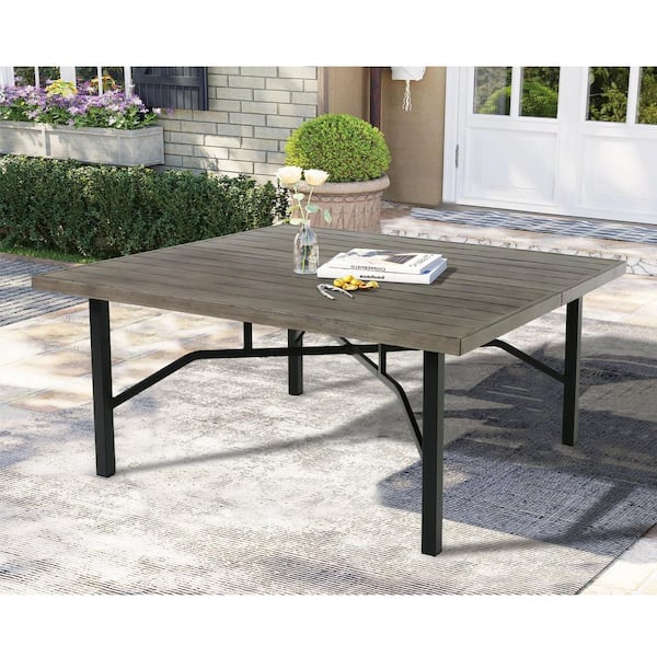ULAX FURNITURE Square Aluminum Outdoor Dining Table