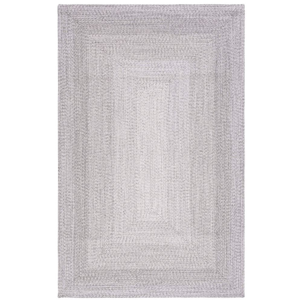 Braided Gray 4 ft. x 6 ft. Machine Washable Ombre Border Area Rug price history on PriceWatchPro