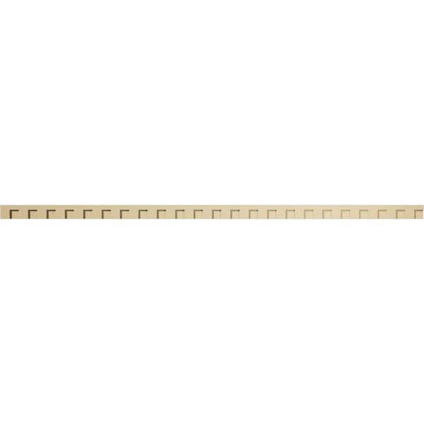 Ekena Millwork 1 in. D x 3 in. W x 92 in. L Primed Polyurethane Panel Moulding