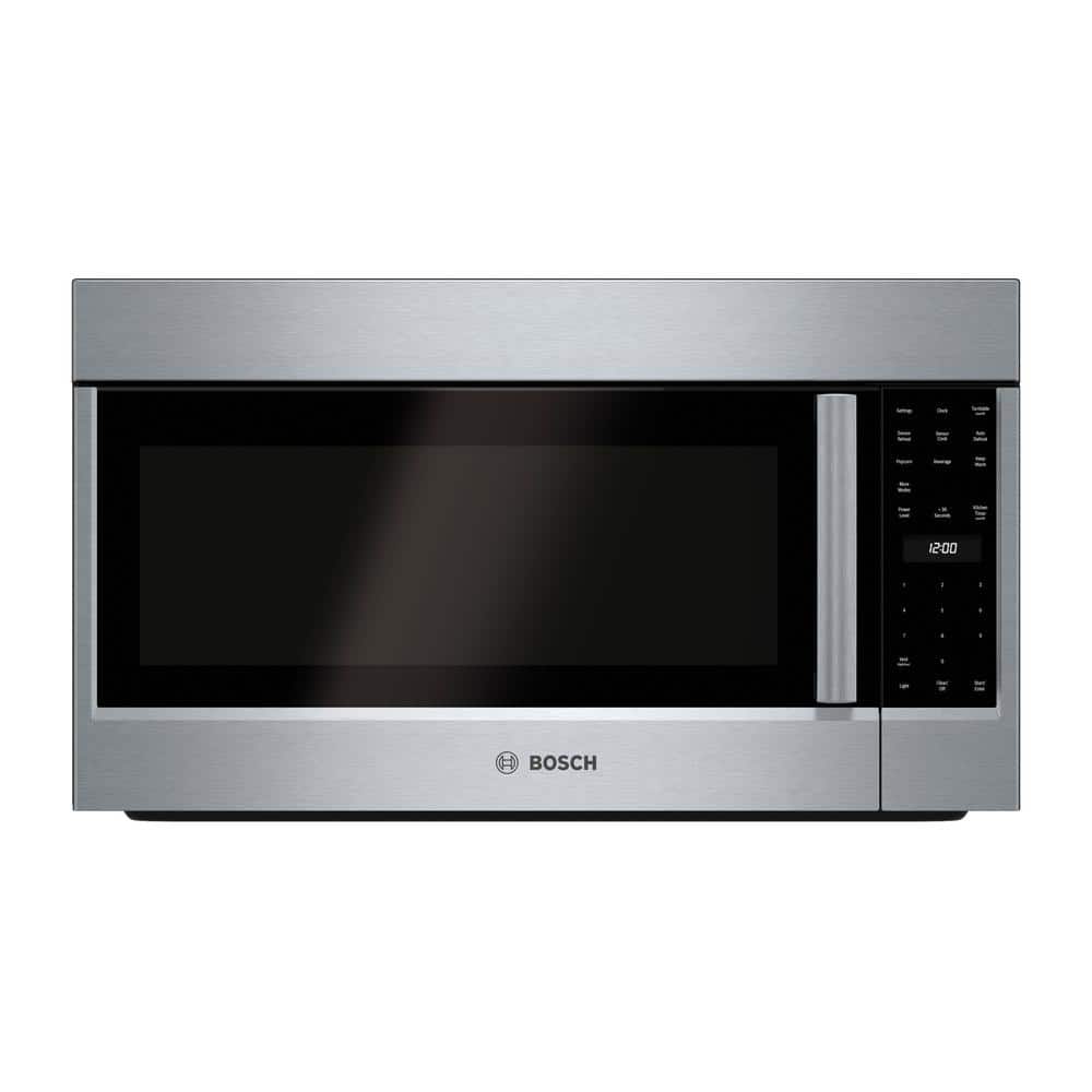 Bosch 500 Series 30 in. 2.1 cu. ft. Over the Range Microwave in Stainless Steel, Silver