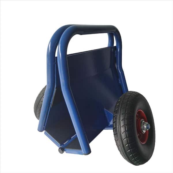 2.57 cu. ft. Blue Steel Garden Cart,Heavy Duty Panel Dolly,Slab