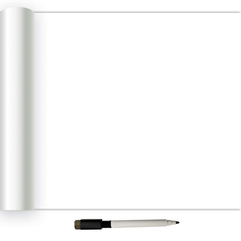 InHome White Dry Erase Peel and Stick Wallpaper Sample NH2590SAM