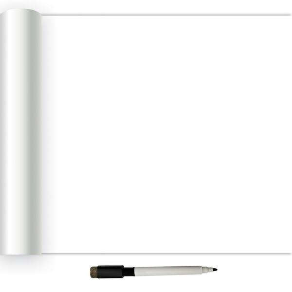 InHome White Dry Erase Peel and Stick Wallpaper Sample NH2590SAM