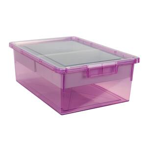 Pink Small Plastic Storage Bin 6 Pack