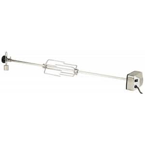 Rotisserie Kit fits most 30 in. Grills with Stainless Steel Motor, Spit, Cage and Counter Balance