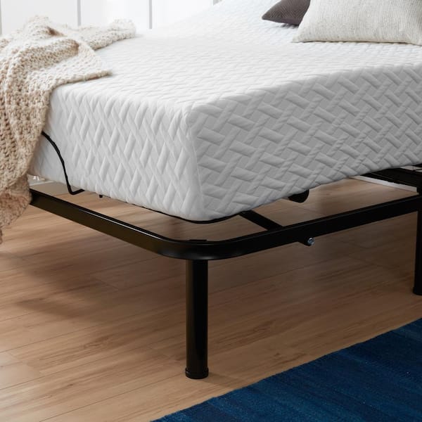 LUCID Comfort Collection SureCool 10-in Firm Queen Memory Foam Mattress in  a Box in the Mattresses department at