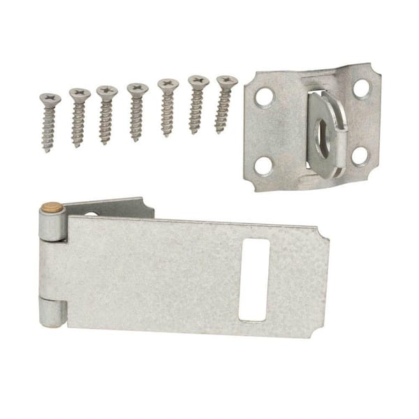 Everbilt 3-1/2 in. Galvanized Adjustable Staple Safety Hasp