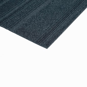 Adirondack - Denim - Blue Commercial 24 x 24 in. Peel and Stick Carpet Tile Square (60 sq. ft.)