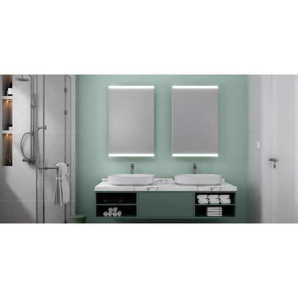 Pika 51506.29 by WS Bath Collections, Wall Mounted Mirrored Medicine  Cabinet in Polished Stainless Steel