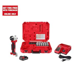 M18 18V Lithium-Ion Cordless Cable Stripper Kit for Cu THHN/XHHW Wire Cutting with (17) Bushings
