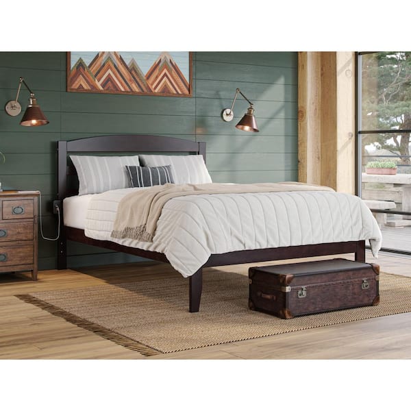 AFI Warren, Solid Wood Platform Bed, Full, Espresso