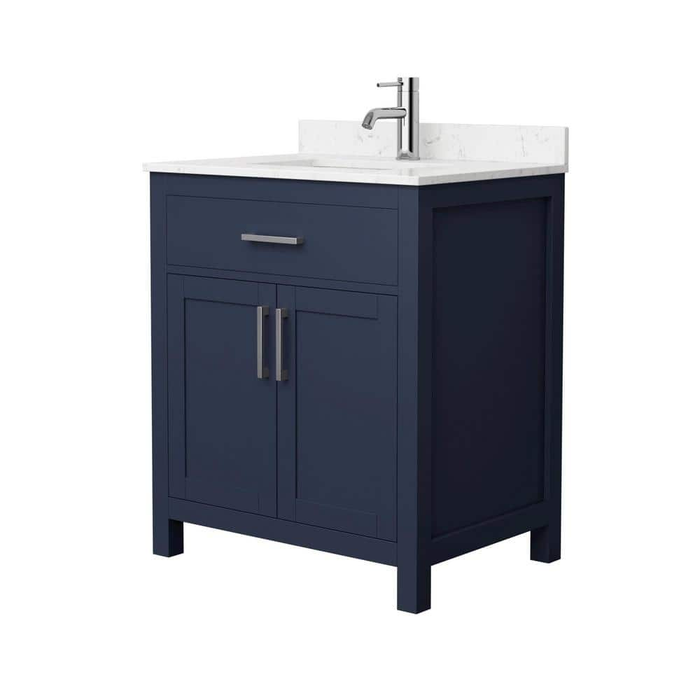 Wyndham Collection Beckett 30 in. W x 22 in. D x 35 in. H Single Sink ...