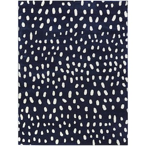 Archer Navy 5 ft. 3 in. x 7 ft. Dots Area Rug