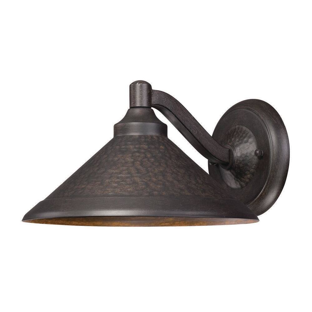 Aspen Bronze Frost Glass LED Outdoor Wall Sconce
