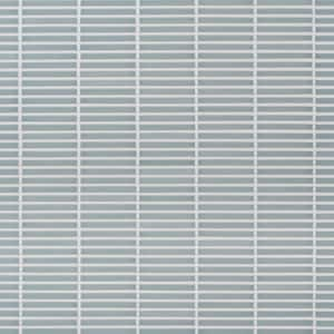 Motif Stacked Sky Blue 11.19 in. x 11.9 in. Glossy Porcelain Mosaic Floor and Wall Tile (0.92 sq. ft./each)