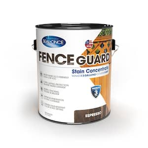 Fence Guard 1 Gallon Espresso Brown Stain Concentrate Exterior Wood Sealer