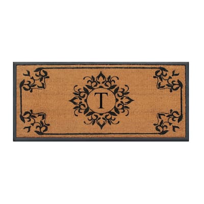 A1 Home Collections A1HC Border Beige 24 in. x 39 in. Rubber and Coir  Heavy-Duty Outdoor Entrance Durable Monogrammed G Door Mat A1HOME200164-G -  The Home Depot