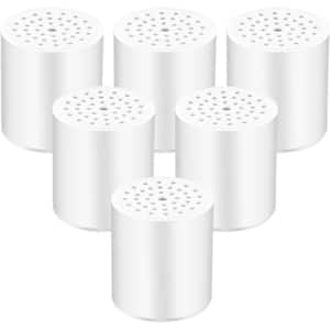 15-Stage Shower Filter Replacement Water Filter Cartridge with Vitamin C for Hard Water (6-Pack)