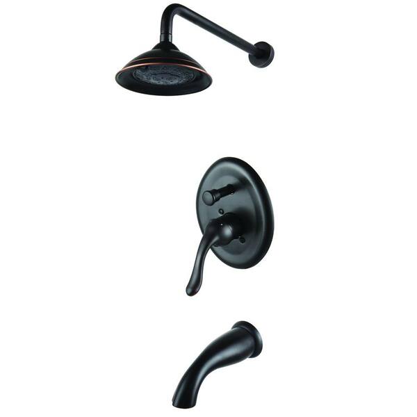 Yosemite Home Decor Single-Handle 2-Spray Tub and Shower Faucet in Oil Rubbed Bronze (Valve Included)