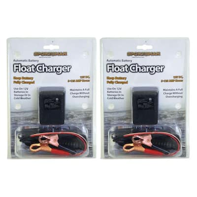 2-Piece Automatic Battery Float Charger