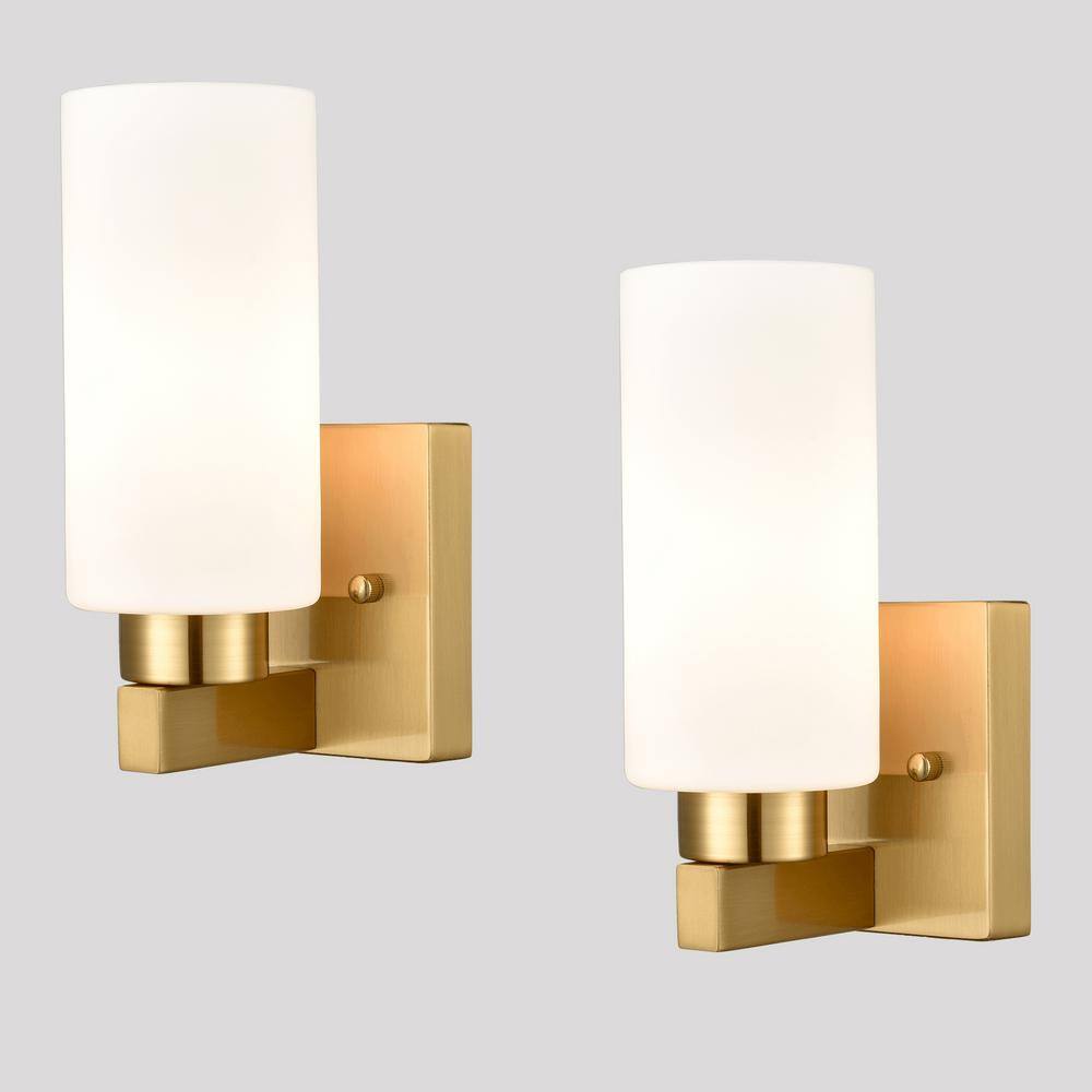 12.52 in. 1 Light Brass Modern Wall Sconce with Standard Shade price history on PriceWatchPro