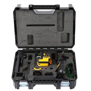 12V MAX Lithium-Ion 100 ft. Green Self-Leveling 2-Spot and Cross Line Laser, 2.0Ah Battery, Charger, and TSTAK Case