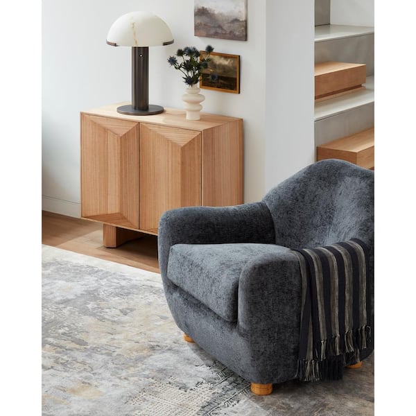 Unbranded Jarrett Modern Accent Chair, Medium Grey, 32 in. H x 33 in. W x 36 in. D