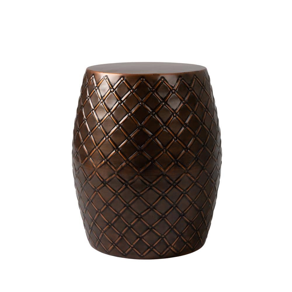 Braga Copper Metal Garden Stool