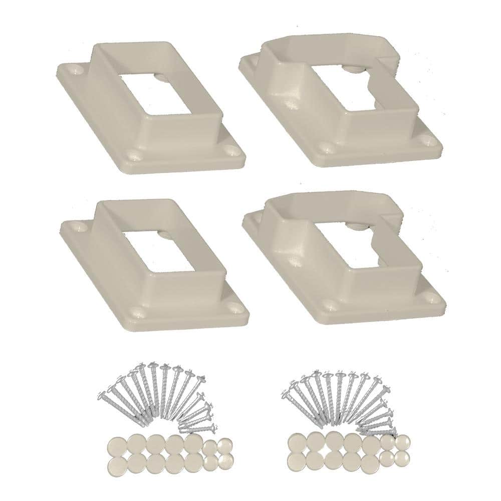 Riviera Khaki Straight Railing Bracket Kit (4-Piece) price history on PriceWatchPro