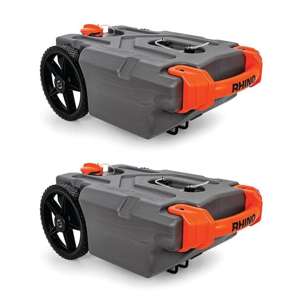 Camco Rhino Portable 15 Gal. RV Waste Tank Holding Hose and Accessories (2-Pack)