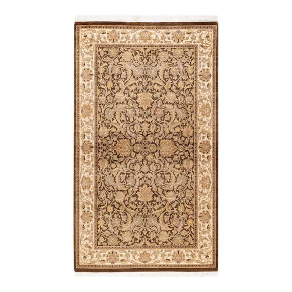 Solo Rugs Mogul One-of-a-Kind Traditional Brown 3 ft. 1 in. x 5 ft. 4 in. Oriental Area Rug