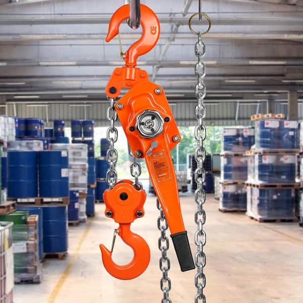 Manual Lever Chain Hoist, 6 Ton 13200 lbs. Capacity 10 FT. Come Along, G80 Galvanized Carbon Steel with Weston Brake